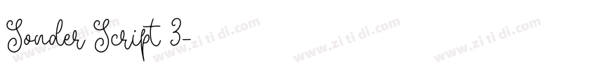 Sonder Script 3字体转换